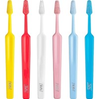 TePe Select Soft Toothbrush 6 Τεμάχια - Multicolor 6 - Μαλακές Οδοντόβουρτσες με Κωνική Κεφαλή για Αποτελεσματικό Καθαρισμό σε Διάφορα Χρώματα