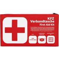First Aid Kit for Car 1 Τεμάχιο - Πλήρες Φαρμακείο Πρώτων Βοηθειών για το Αυτοκίνητο με Πιστοποίηση Din 13164-2022 Κατάλληλο για Οποιαδήποτε Ανάγκη Πρώτης Φροντίδας Προκύψει στον Δρόμο