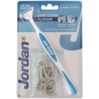 Jordan Easy Clean Flosser 1 Τεμάχιο & Refills 20 Τεμάχια Κωδ 310054 - Γαλάζιο - Οδοντικό Νήμα με Λαβή & Ανταλλακτικά Νήματος