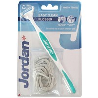 Jordan Easy Clean Flosser 1 Τεμάχιο & Refills 20 Τεμάχια Κωδ 310054 - Πράσινο - Οδοντικό Νήμα με Λαβή & Ανταλλακτικά Νήματος