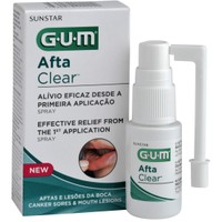 Gum Afta Clear Spray Μεγάλης Διάρκειας Σπρέυ για Άμεση Ανακούφιση Πόνου 15ml