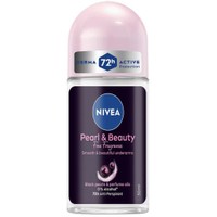 Nivea Pearl & Beauty 48h Anti-Perspirant Roll-On with Black Pearl & Perfume Oils 50ml - Γυναικείο Αποσμητικό Roll-On για 48ωρη Προστασία με Αρωματικά Έλαια & Εκχύλισμα Μαύρου Μαργαριταριού για Απαλή, Λεία & Όμορφη Επιδερμίδα