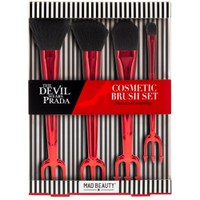 Mad Beauty The Devil Wears Prada Cosmetic Brush 4 Τεμάχια - Πινέλα Μακιγιάζ Εμπνευσμένα Από την Ταινία The Devil Wears Prada