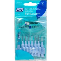 Tepe Interdental Brush Extra Soft Size 3, 8 Τεμάχια - Μπλε 0.6mm - Μεσοδόντια Βουρτσάκια με Μαλακές Ίνες για Ευαίσθητα Δόντια & Ούλα