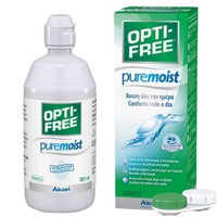 Alcon Opti-Free Pure Moist 300ml - Υγρό Απολύμανσης Κατάλληλο για Φακούς Σιλικόνης, Υδρογέλης & Μαλακούς Φακούς Επαφής Πολλαπλών Χρήσεων