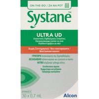 Alcon Systane Ultra UD (30 x 0,7ml) - Λιπαντικές Οφθαλμικές Σταγόνες για Γρήγορη Ανακούφιση της Ξηροφθαλμίας