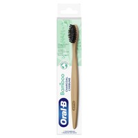 Oral-B Bamboo Charcoal Manual Toothbrush 1 Τεμάχιο - Χειροκίνητη Οδοντόβουρτσα από 100% Βιολογικό Μπαμπού & Ίνες Φυτικής Προέλευσης Εμποτισμένες με Άνθρακα