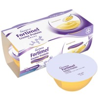 Nutricia Fortimel Creme Protein 1.6kcal/g, 500g (4x125g) - Banana - Συμπλήρωμα Διατροφής Κρέμας Πλούσιας σε Πρωτεΐνες, Βιταμίνες & Μέταλλα για την Υποστήριξη Κατά τη Διάρκεια Θεραπείας ή Αποκατάστασης με Γεύση Μπανάνα
