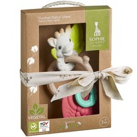 Sophie La Girafe Natur'Chew Rattle 3m+ Κωδ 220133, 1 Τεμάχιο - 2σε1 Κουδουνίστρα & Μασητικό Οδοντοφυΐας από Βιοπλαστικό & Φυσικό Καουτσούκ