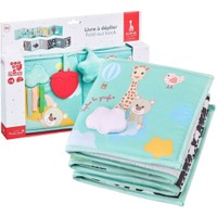 Sophie La Girafe Fold - Out Book 0m+, 1 Τεμάχιο Κωδ S230815 - Αναδιπλούμενο Βιβλιαράκι που Τονώνει τις Αισθήσεις & Αναπτύσσει τη Φαντασία