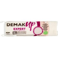 Demak Up Expert Make-up Remover Cotton Pads 70 Τεμάχια - Δίσκοι Ντεμακιγιάζ Διπλής Όψης από μη Λευκασμένο Βαμβάκι για την Αφαίρεση Αδιάβροχου & Μακράς Διαρκείας Μακιγιάζ