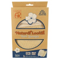 Lifoplus Natural Loofah Eco Multi Pack Classic Bath Sponge 2 Τεμάχια - Κλασικό Σφουγγάρι Λούφας Μπάνιου για Βαθύ Καθαρισμό