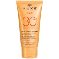 Nuxe Melting Sun Face Cream Spf30, 50ml - Αντηλιακή Κρέμα Προσώπου με εκχύλισμα Ρυζιού & Δεντρολίβανου