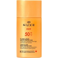 Nuxe Sun Light Fluid Face Anti Aging Cellular Protection Spf50, 50ml - Αντιγηραντική & Αντηλιακή Κρέμα Προσώπου Υψηλής Προστασίας Κατά των Μαύρων Κηλίδων