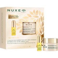 Nuxe Gift Pack Nuxuriance Gold Nutri-Fortifying Oil-Cream for Dry Skin 50ml & Δώρο Super Serum 10, 5ml - η Απόλυτη Αντιγηραντική Φροντίδα Προσώπου με Πλούσια Κρέμα Ημέρας για Θρέψη στις Ξηρές Επιδερμίδες & Ορός - Συμπύκνωμα