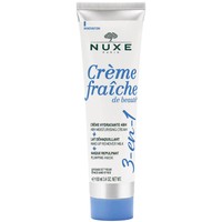 Nuxe Creme Fraiche de Beaute 3in1 48H Moisturising Cream & Make-up Remover Milk & Plumping Mask 100ml - 48ωρη 3σε1 Ενυδατική Κρέμα, Γαλάκτωμα Ντεμακιγιάζ & Μάσκα Επαναπύκνωσης Προσώπου, Ματιών