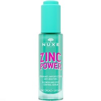 Nuxe Zinc Power Blemish & Spot Control Serum 30ml - Ορός Προσώπου Κατά των Ατελειών & των Μαύρων Στιγμάτων, Εμπλουτισμένος με Ψευδάργυρο [PCA] & Εκχύλισμα Λίτσι για Επιδερμίδες με Τάση για Ακμή