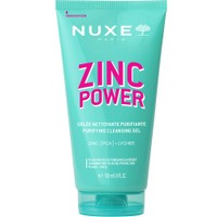 Nuxe Zinc Power Purifying Cleansing Gel 150ml - Gel Καθαρισμού Κατά των Ατελειών με Ψευδάργυρο [PCA] & Εκχύλισμα Λίτσι για Ματ Αποτέλεσμα & Σύσφιξη των Πόρων σε Επιδερμίδες με Τάση για Ακμή