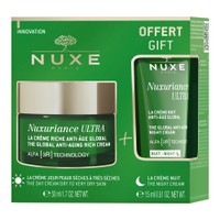 Nuxe Promo Nuxuriance Ultra Anti-Aging Rich Cream 50ml & Anti-Aging Night Cream 15ml - Κρέμα Ημέρας Προσώπου Ολικής Αντιγήρανσης για Ξηρές έως Πολύ Ξηρές Επιδερμίδες & Κρέμα Νυκτός Προσώπου Ολικής Αντιγήρανσης