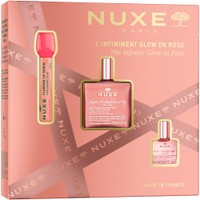 Nuxe Promo Huile Prodigieuse Or Florale Multi-Purpose Dry Oil 50ml & Very Rose Hyaluronic Acid Plumping Lip Serum 8ml & Huile Prodigieuse Florale Multi-Purpose Dry Oil 10ml - Ιριδίζον Ξηρό Λάδι για Πρόσωπο, Σώμα & Μαλλιά για Όλους τους Τύπους Επιδερμίδας & Ενυδατικό Serum Χειλιών για Άμεσο Όγκο με Υαλουρονικό Οξύ & Πολυχρηστικό Ξηρό Λάδι για Πρόσωπο, Σώμα & Μαλλιά με Άρωμα Λουλουδιών
