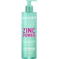 Nuxe Zinc Power Purifying Cleansing Gel 400ml - Τζελ Καθαρισμού Κατά των Ατελειών με Ψευδάργυρο [PCA] & Εκχύλισμα Λίτσι για Ματ Αποτέλεσμα & Σύσφιξη των Πόρων σε Μικτές Επιδερμίδες με Τάση για Ακμή, με Αντλία