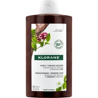 Klorane Quinine & Edelweiss Shampoo Strengthening - Thinning Hair 400ml - Σαμπουάν Ενδυνάμωσης με Κινίνη & Εντελβάις, Κατά της Τριχόπτωσης