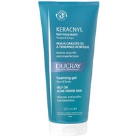 Ducray Keracnyl Gel Moussant - 200ml - Gel Καθαρισμού Προσώπου & Σώματος για Δέρματα με Ατέλειες