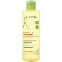 A-Derma Exomega Control Anti-Scratching Emolient Shower Oil 500ml - Καταπραϋντικό Λάδι Καθαρισμού Σώματος, Κατάλληλο Ξηρό Δέρμα με Τάση Ατοπίας