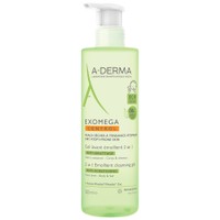 A-Derma Exomega Control 2in1 Anti-Scratching Emolient Cleansing Gel 500ml - Μαλακτικό Τζελ Καθαρισμού 2 σε 1 κατά του Αισθήματος Κνησμού