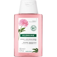 Klorane Peony Soothing & Sensitive Scalp Shampoo Travel Size 100ml - Καταπραϋντικό Σαμπουάν με Παιώνια για Ευαίσθητο & Ερεθισμένο Τριχωτό