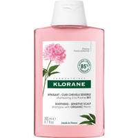 Klorane Peony Soothing & Sensitive Scalp Shampoo 200ml - Καταπραϋντικό Σαμπουάν με Παιώνια για Ευαίσθητο & Ερεθισμένο Τριχωτό