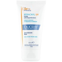 Ducray Keracnyl UV Anti-Blemish Face Fluid Spf50+, 50ml - Λεπτόρρευστη Κρέμα Προσώπου Κατά των Ατελειών για Δέρμα με Τάση Ακμής, Πολύ Υψηλής Αντηλιακής Προστασίας