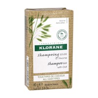 Klorane Avoine Shampoo Bar 80g - Στερεό Σαμπουάν με Βρώμη σε Μορφή Μπάρας που Ξεμπλέκει, Μαλακώνει & Προστατεύει τα Μαλλιά