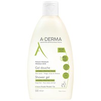 A-Derma Shower Gel Hydra-Protective Face, Body & Hair 500ml - Αφρίζον Gel Καθαρισμού για Πρόσωπο, Σώμα & Μαλλιά, Κατάλληλο για Όλη την Οικογένεια