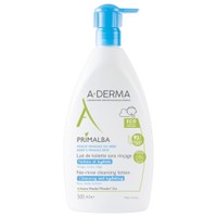 A-Derma Primalba No-Rinse Cleansing Lotion 500ml - Απαλό Γαλάκτωμα Καθαρισμού για Βρέφη, Χωρίς Ξέβγαλμα