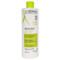 A-Derma Biology Dermatological Make-up Remover Lotion Hydra-Cleansing 400ml - Ενυδατικό Καθαριστικό Γαλάκτωμα Ντεμακιγιάζ για το Εύθραυστο Δέρμα