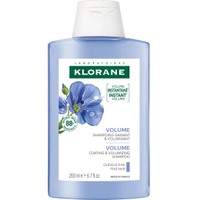 Klorane Shampooing aux Fibres de Lin 200ml - Shampoo με Ίνες Λιναριού για Όγκο &  Πλούσια Αίσθηση στα Λεπτά Μαλλιά