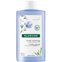 Klorane Organic Flax Volume Shampoo Fine Hair 400ml - Σαμπουάν για Όγκο με Ίνες Βιολογικού Λιναριού