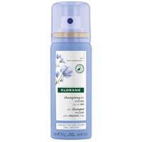 Klorane Organic Flax Volume Dry Shampoo Travel Size 50ml - Ξηρό Σαμπουάν για Όγκο με Ίνες Βιολογικού Λιναριού