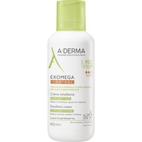 A-Derma Exomega Control Emollient Cream 400ml - Μαλακτική Κρέμα Κατά του Αισθήματος Κνησμού