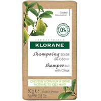 Klorane Citrus Solid Shampoo Bar Normal to Oily Har 80g - Σαμπουάν σε Μορφή Μπάρας με Κίτρου για Κανονικά ή Λιπαρά Μαλλιά