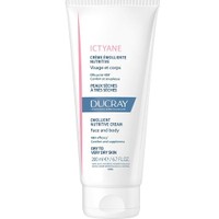 Ducray Ictyane Emolliente Nutritive Face & Body Cream 200ml - Ενυδατική Κρέμα Θρέψης για Ξηρό Έως Πολύ Ξηρό Δέρμα που Ανακουφίζει Άμεσα από το Τράβηγμα