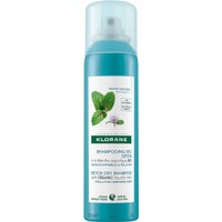 Klorane Aquatic Mint Detox Dry Shampoo 150ml - Ξηρό Σαμπουάν Αποτοξίνωσης με Βιολογική Υδάτινη Μέντα για Κάθε Τύπο Μαλλιών