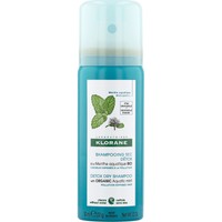 Klorane Aquatic Mint Detox Dry Shampoo Travel Size 50ml - Ξηρό Σαμπουάν Αποτοξίνωσης με Βιολογική Υδάτινη Μέντα για Κάθε Τύπο Μαλλιών
