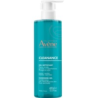 Avene Cleanance Cleansing Gel 400ml - Gel Καθαρισμού Προσώπου & Σώματος για Μικτές, Λιπαρές ή με Τάση Ακμής Επιδερμίδες