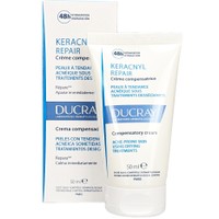 Ducray Keracnyl Repair Compensating Cream 50ml - Αντισταθμιστική Κρέμα για Δέρμα με Τάση Ακμής υπό Αγωγές που Προκαλούν Ξηρότητα