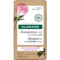 Klorane Peony Shampoo Bar 80g - Καταπραϋντικό Σαμπουάν σε Μορφή Μπάρας με Βιολογική Παιώνια για το Ευαίσθητο & Ερεθισμένο Τριχωτό