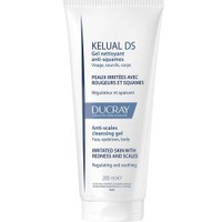 Ducray Kelual DS Anti Irritation, Anti Redness & Anti Flake Foaming Gel 200ml - Αφρίζον Gel Καθαρισμού Προσώπου - Σώματος Κατά των Λεπιών & Νιφάδων, Μειώνει την Ερυθρότητα, Εξυγιαίνει & Καταπραΰνει από τον Κνησμό