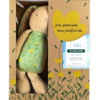 Klorane Promo Bebe Petit Brin Scented Water for Baby 50ml & Δώρο Green Rabbit Soft Toy 1 Τεμάχιο - Αρωματισμένο Νερό Χωρίς Αλκοόλ για Βρέφη με Φρουτώδες Άρωμα για Στιγμές Χαλάρωσης & Λούτρινο Απαλό Κουνελάκι Αγκαλιάς