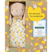 Klorane Promo Bebe Petit Brin Scented Water for Baby 50ml & Δώρο Bunny Soft Toy 1 Τεμάχιο - Αρωματισμένο Νερό Χωρίς Αλκοόλ για Βρέφη με Φρουτώδες Άρωμα για Στιγμές Χαλάρωσης & Λούτρινο Απαλό Λαγουδάκι Αγκαλιάς
